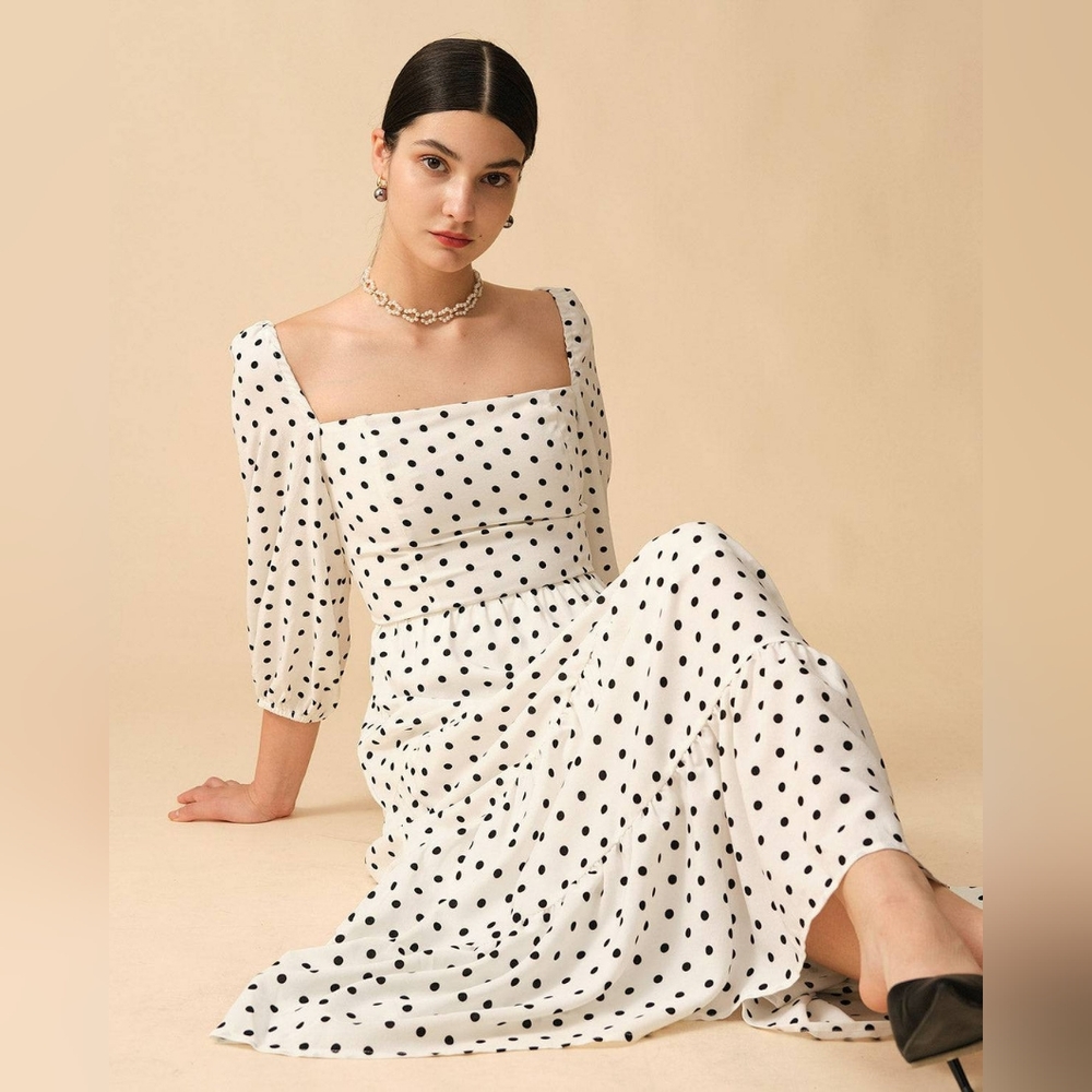 Polka Dot Maxi dress